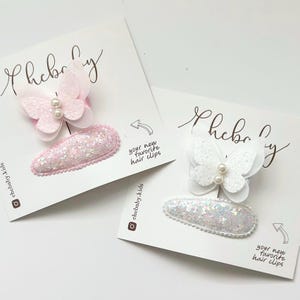 Variety set of 2 hair clips | Perfect gift, fabric snap clips, Toddler hair clips, Baby Hair Clips, hair bows, girl hair accessories