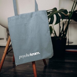 Psychologe Tasche | Psychotherapeut Geschenk | Psychologie Stofftasche | Bio Baumwolltasche | Tote Bag Therapie | Psychokram