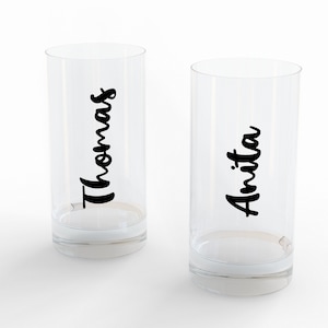 Naamstickers, naamdecals, gepersonaliseerd, individueel, vinylstickers