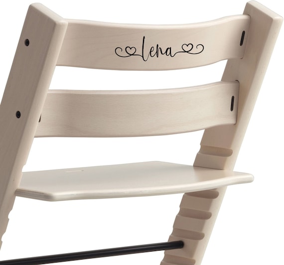 Namenssticker, Namensaufkleber, personalisiert, individuell, Vinylsticker, Stokke, Hauck, Hochstuhl, TrippTrapp, Aufkleber, Name