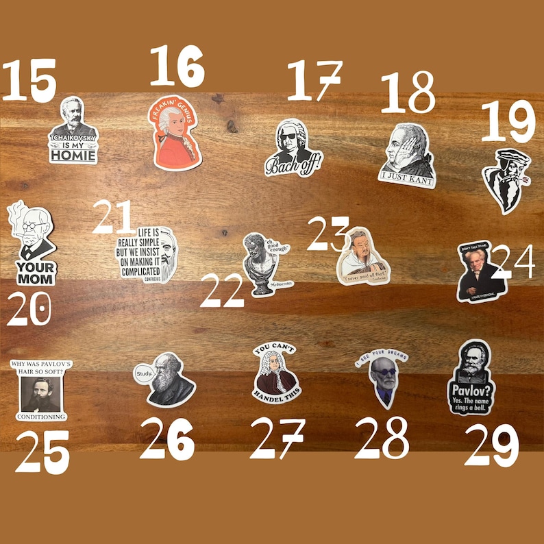 Stickers of Famous People With Funny Sayings, Vinyl Stickers ...
