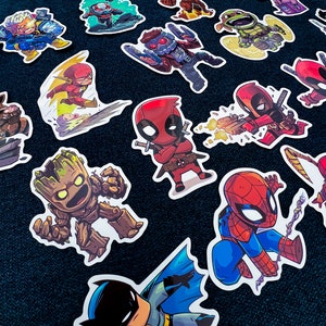 Adesivo Marvel, adesivo de vinil, à prova d'água, figura de ação