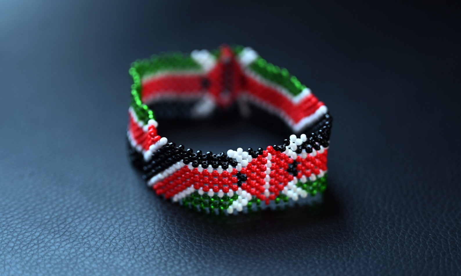 Kenya flag bracelet wrist African bracelet SHIPS FROM USA Etsy