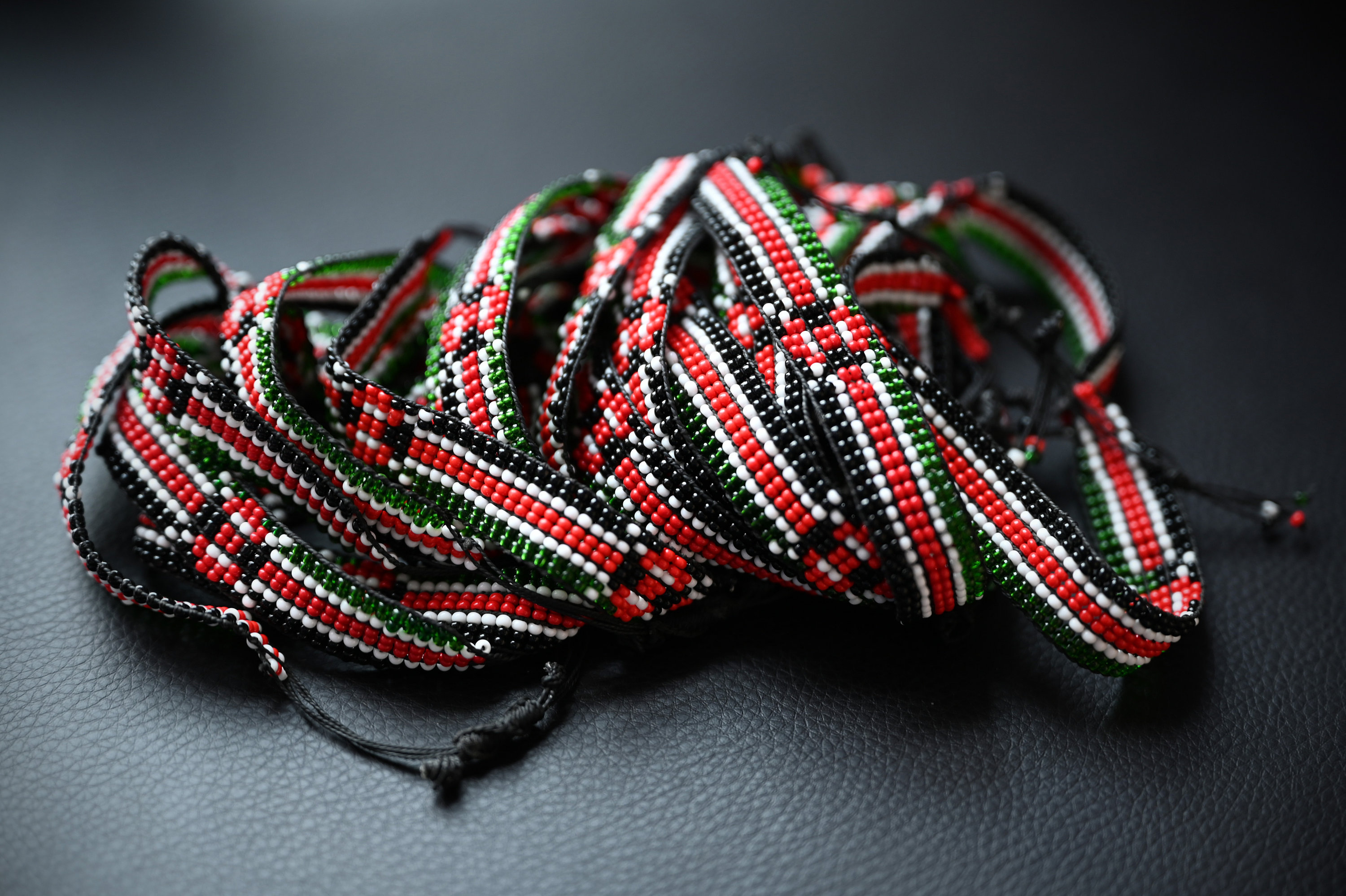 Kenyan flag bracelet Kenya wrist boho african bracelet Etsy
