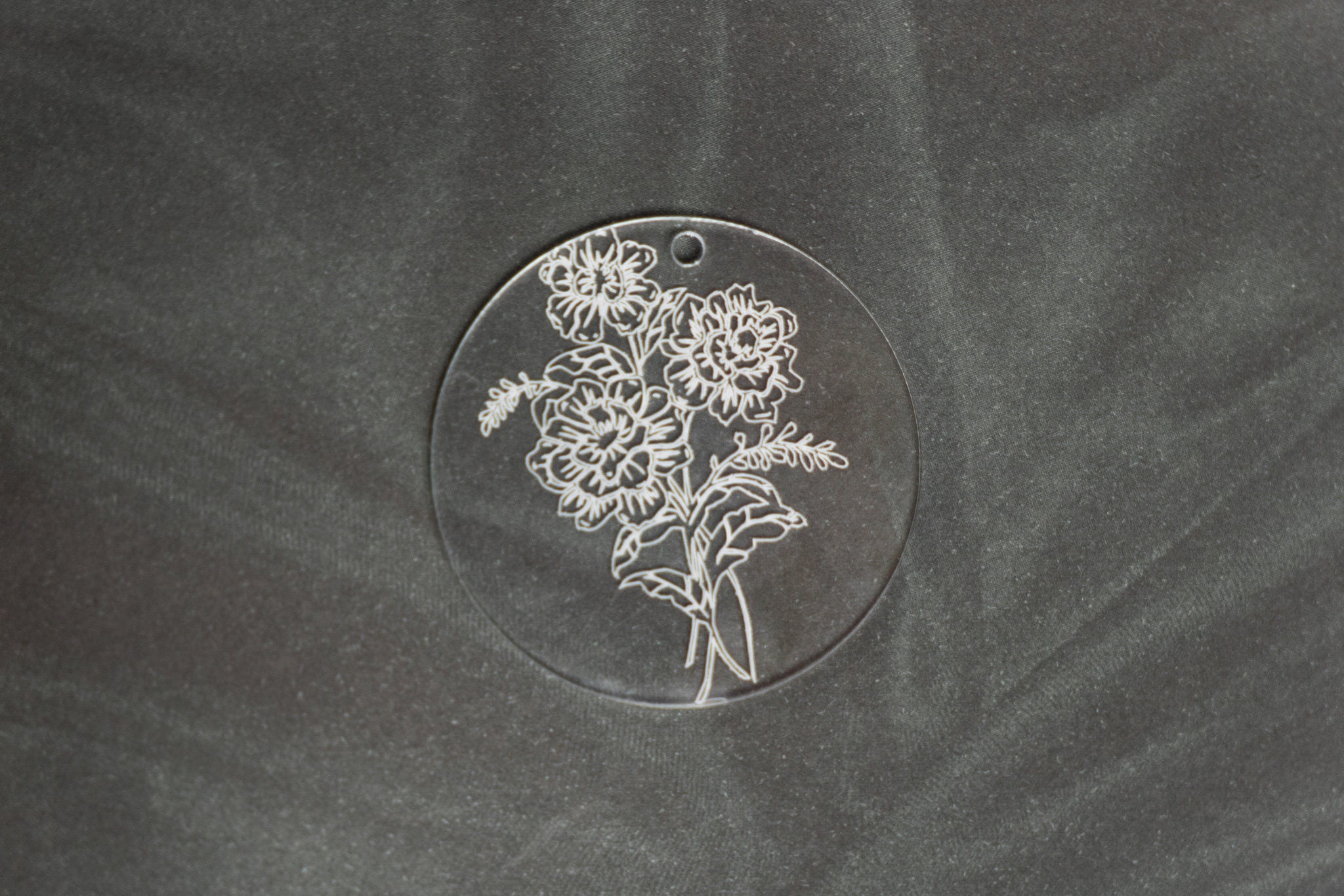 Personalised Engraved Acrylic Keyring Monogram Keychain Etsy