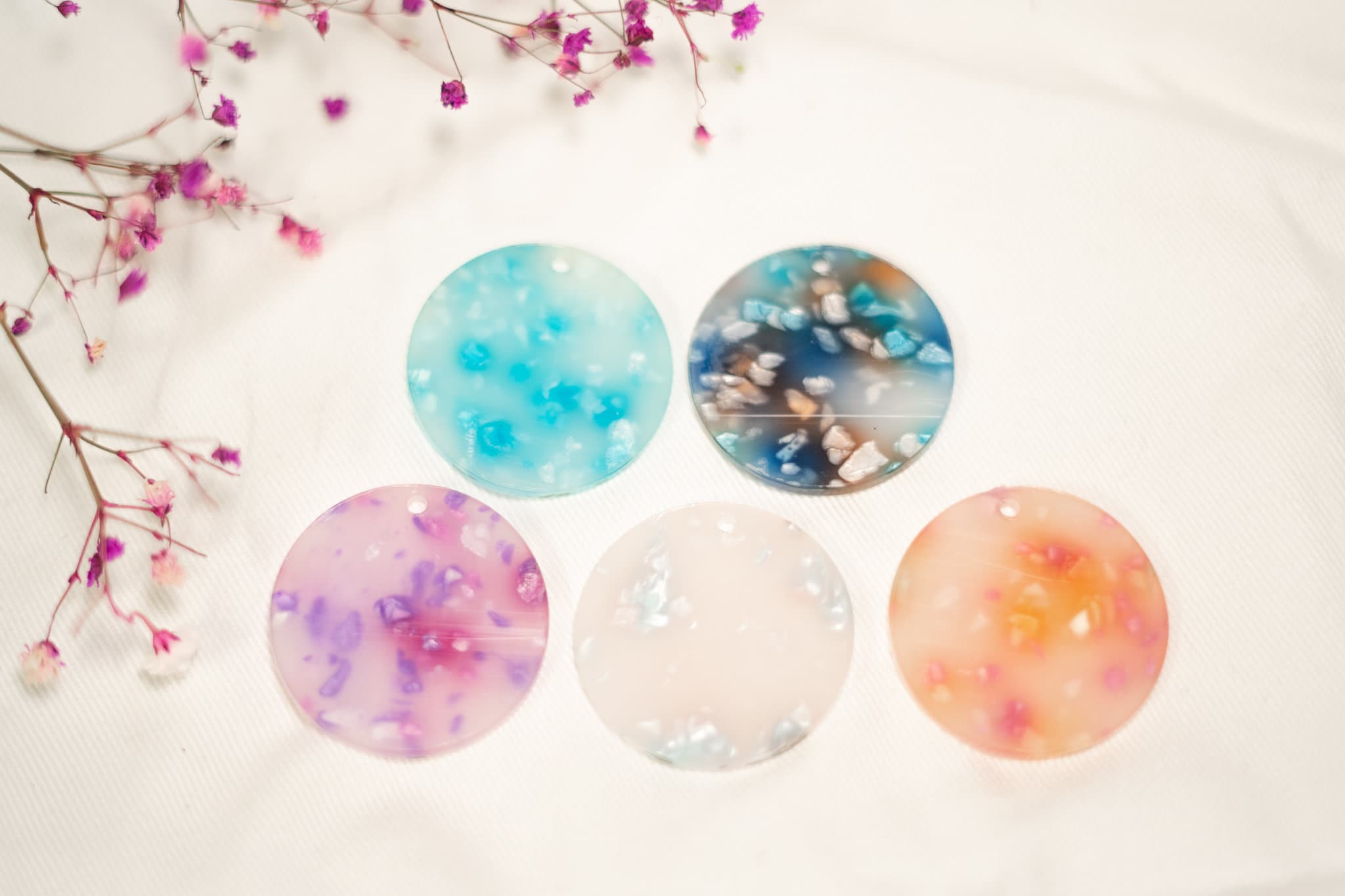 49mm Flower Petal Acrylic Blanks/keychain blanks/blanks/craft Etsy