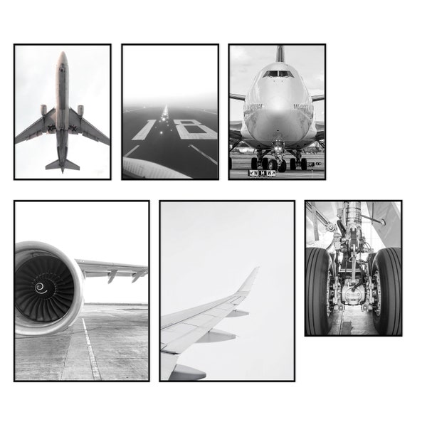 Flugzeug Technik Poster Set | Reframed®