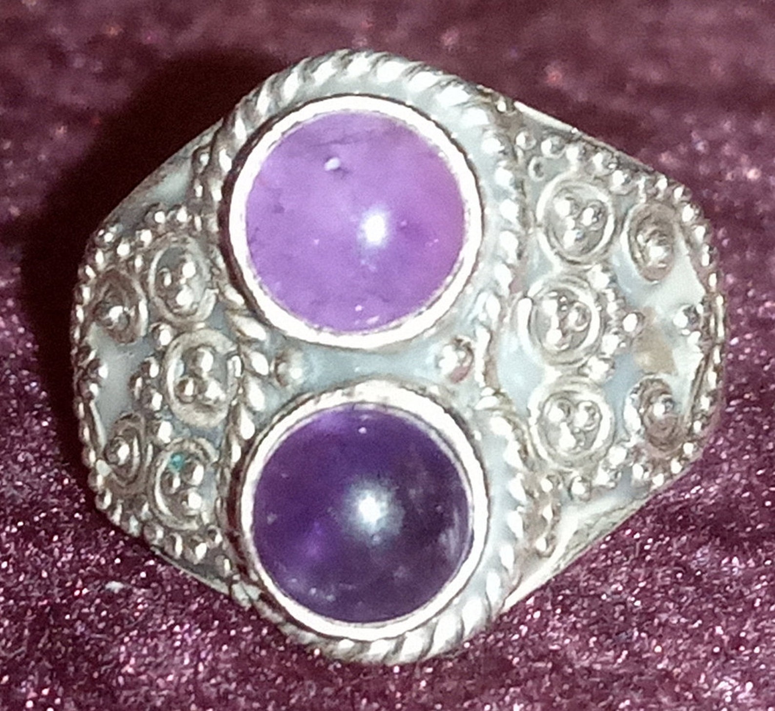 Handcrafted Indian Silver Gem stone rings Etsy