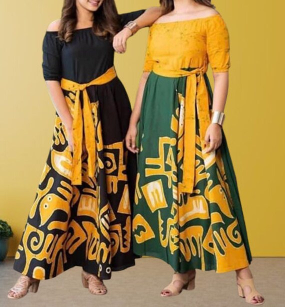 BATIK DRESS From Sri Lanka Long Dress 