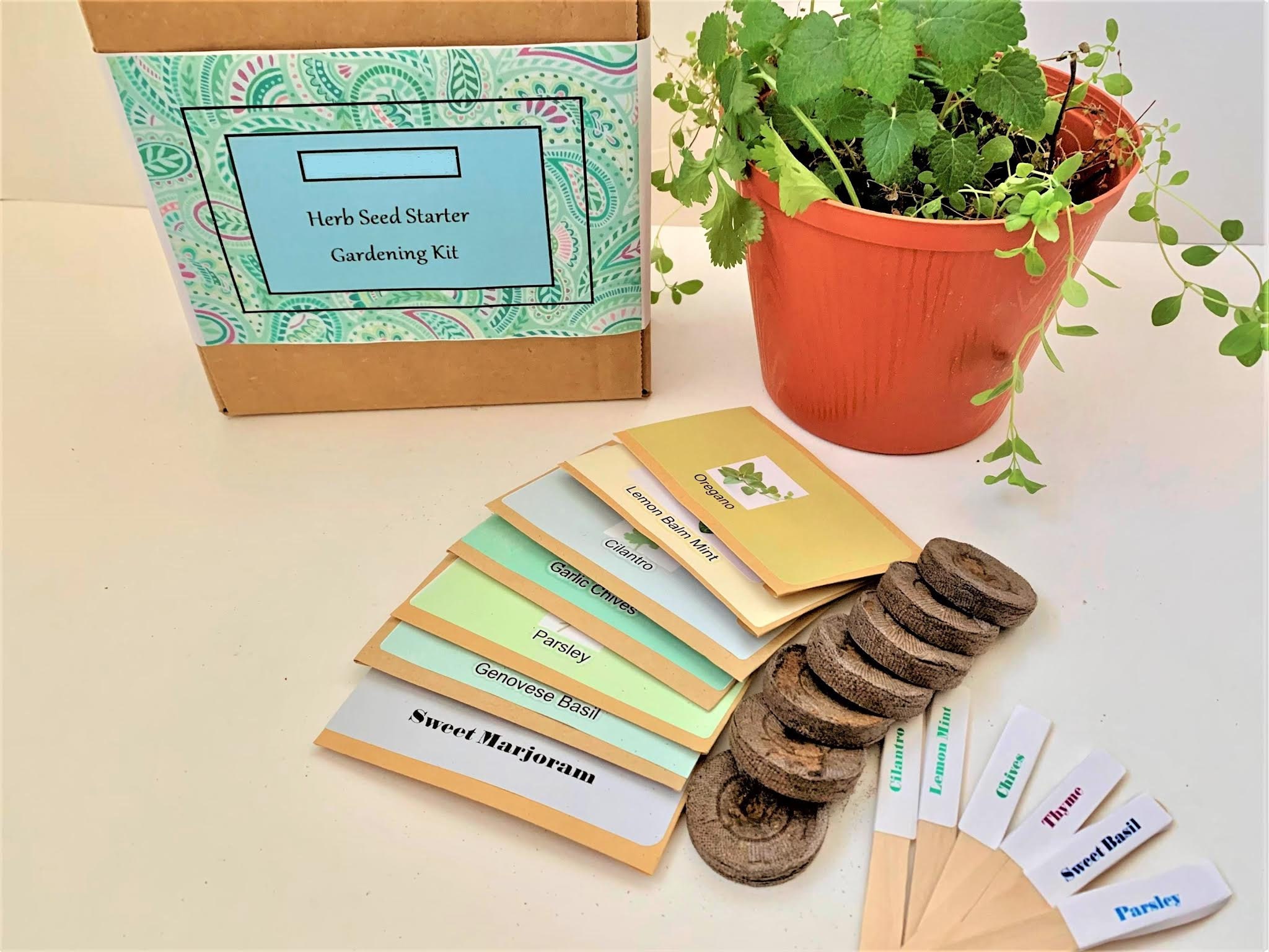 Kräutergarten Saat set 7 Kräuter Zitronenbalsam Cilantro | Etsy