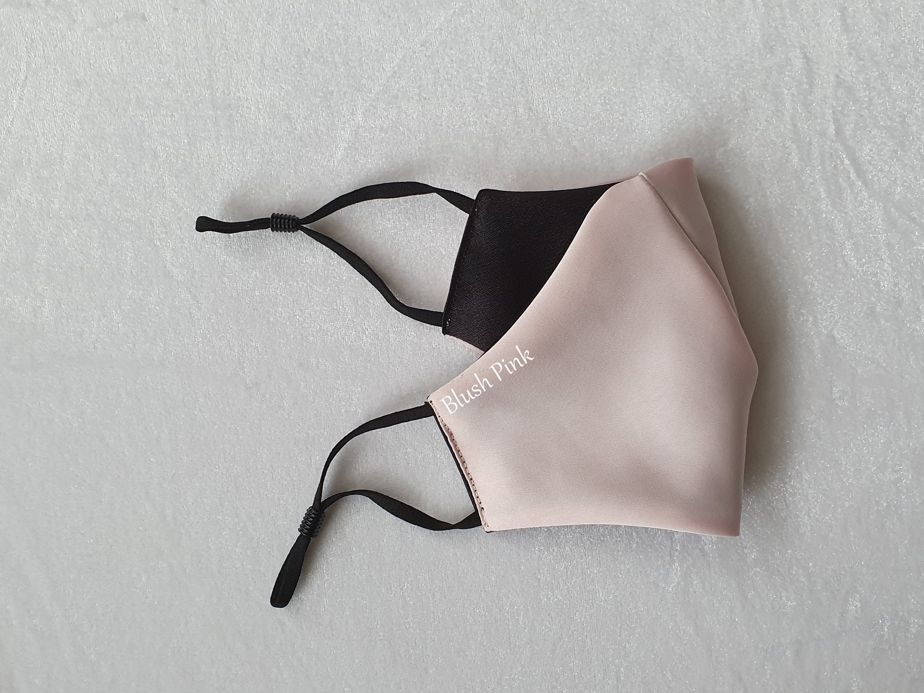 Silk Blush Pink Face Mask - Luxury Mask reusable summer mask, reversi…