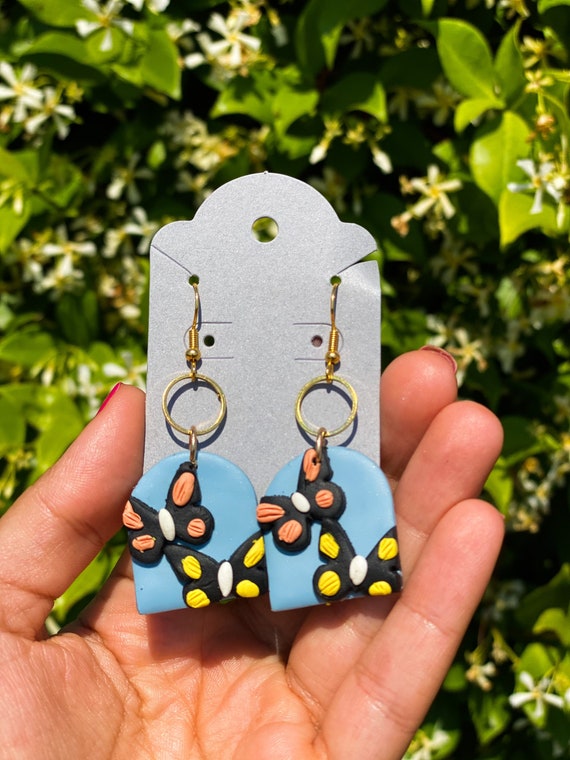 Polymer clay sale arch earrings
