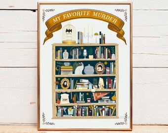 Il mio poster di omicidio preferito per decorazioni a tema crimine vero, gadget MFM e stampe MFM come idee regalo per donne, decorazioni fai da te per la casa ispirate al crimine vero