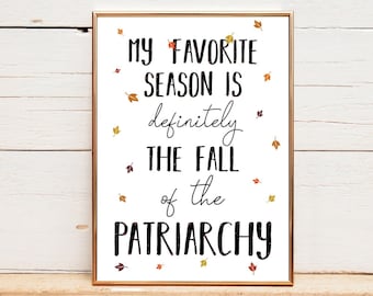 Lámina artística "La Caída del Patriarcado": Decoración de pared feminista (Descarga digital)
