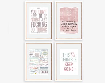 My Favorite Murder Home Decor For Murderino True Crime Fans, Murder Podcast MFM Quote, SSDGM MFM Poster e My Favorite Murder Art