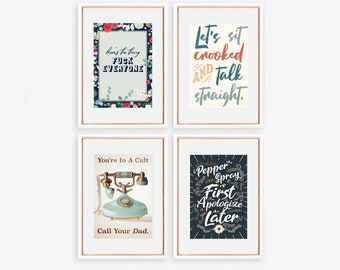 My Favorite Murder Wall Decor For Over The Bed Bedroom Wall Decor, My Favorite Murder Art Print For True Crime Fan Crime Junkie