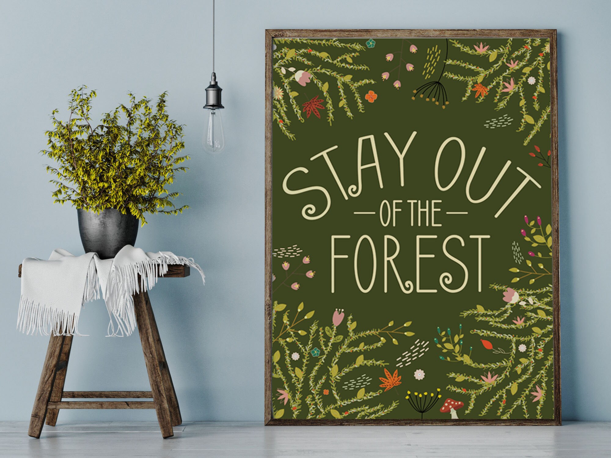 My Favorite Murder Wall Decor True Crime Home Decor Stay Out Etsy