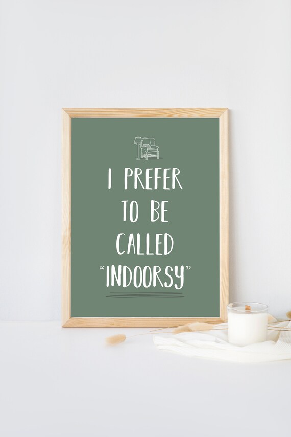 Indoorsy Funny Printable for Living Room Wall Art Homebody - Etsy