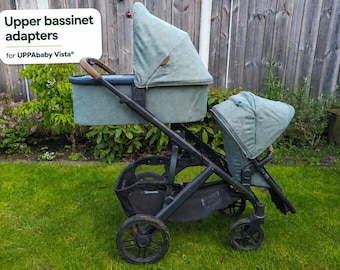 Upper Bassinet Adapters for UPPAbaby® Vista® |  2015+ V2 V3  Compatible | with RumbleSeat |