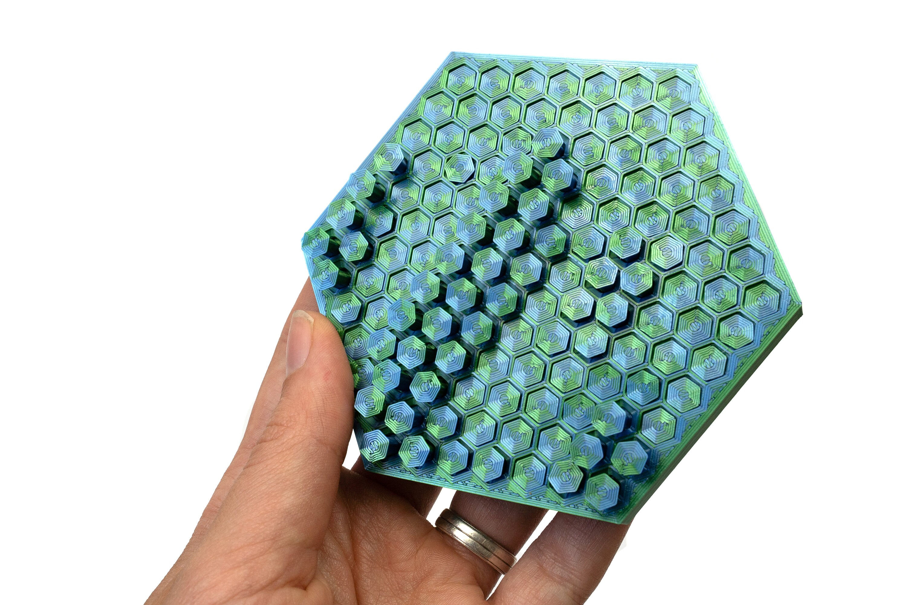 Push Pin Fidget Hexagonal Push Pin Fidget: 3D Printed Sensory Desk Toy - Etsy