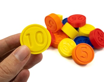 Juego de monedas de repuesto Fisher Price para caja registradora