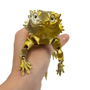 Articulated Bearded Dragon, Lizard Fidget Toy,  Sensory Desk Toy