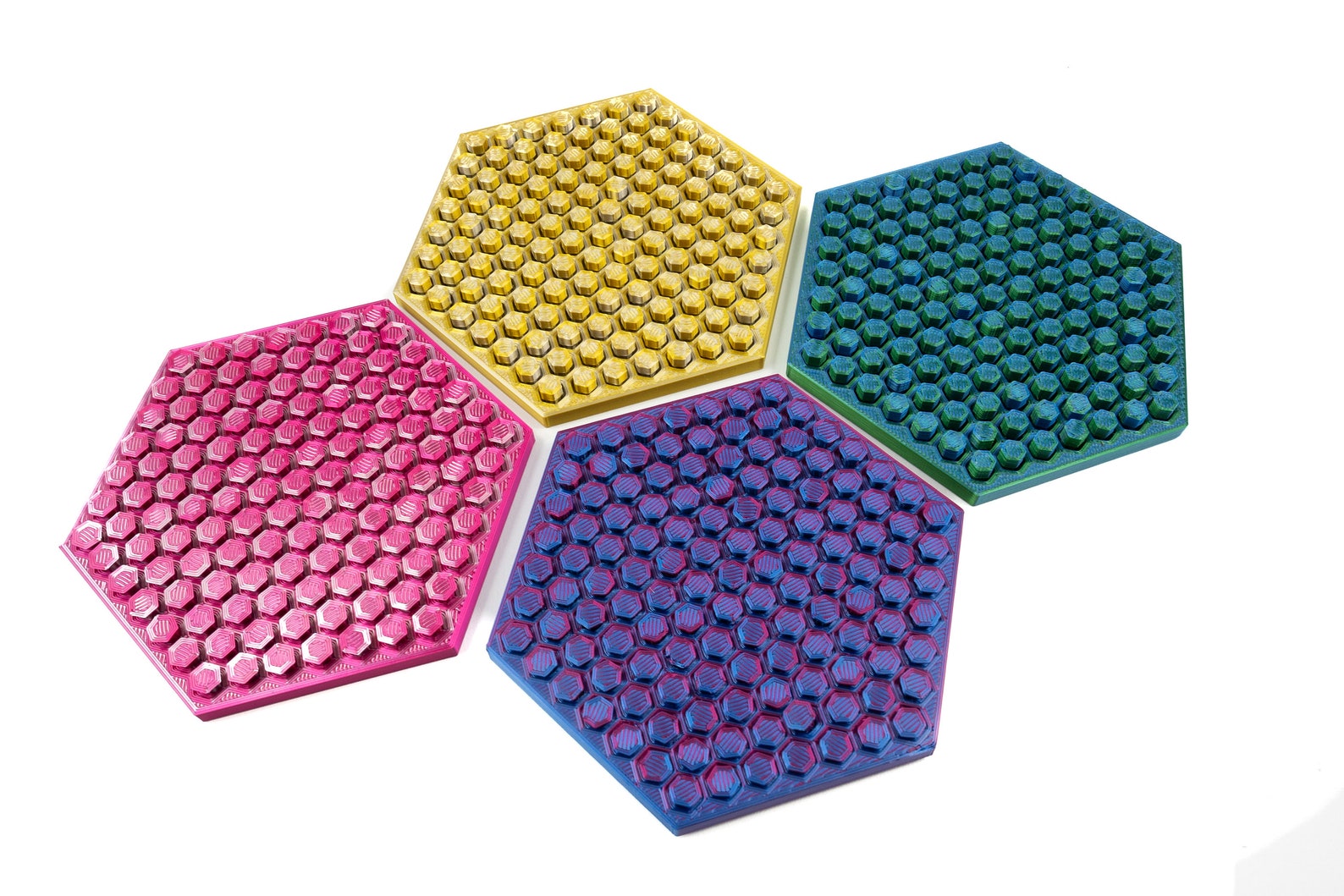 Push Pin Fidget Hexagonal Push Pin Fidget: 3D Printed Sensory Desk Toy - Etsy