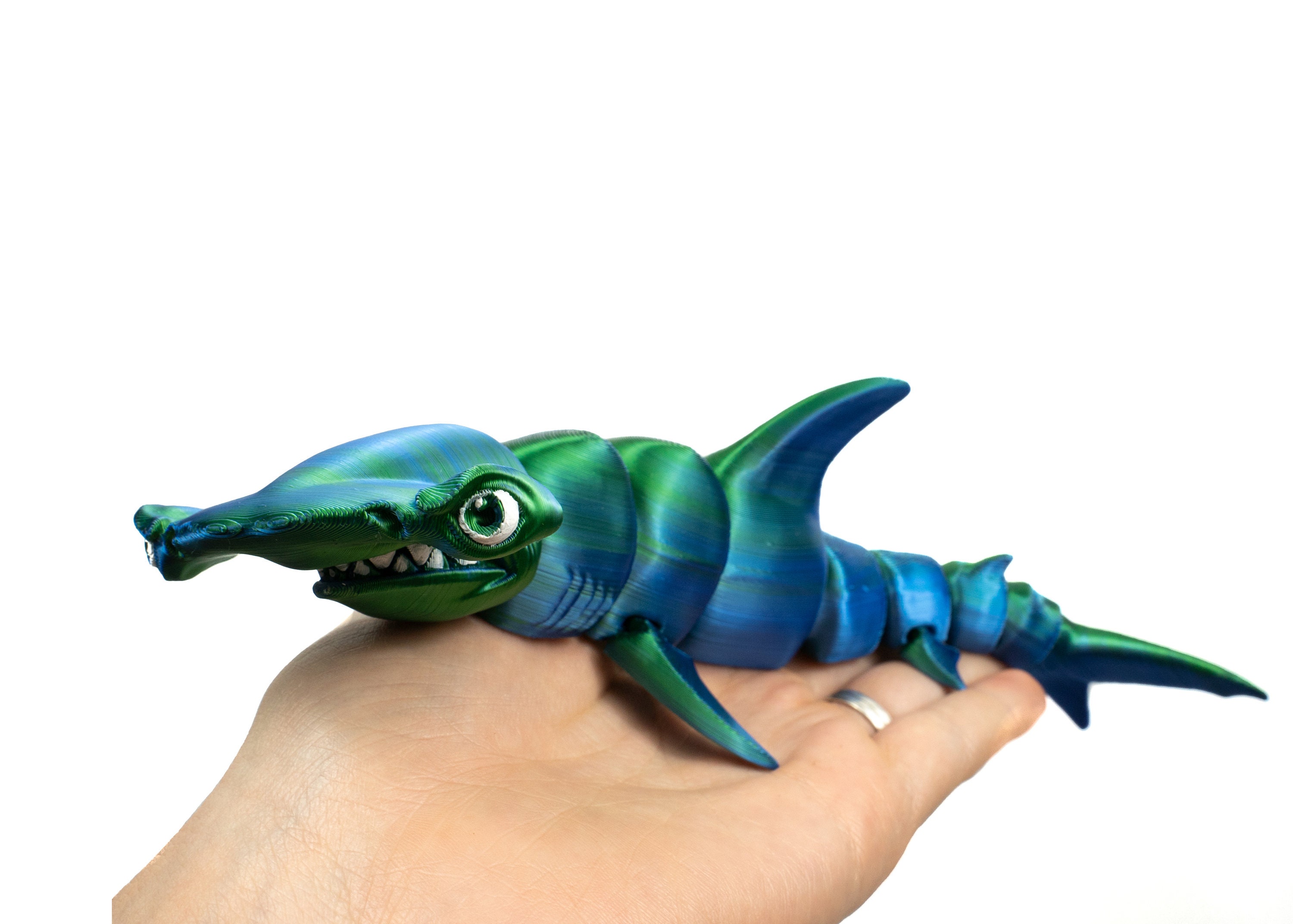 Hammerhead Shark Fidget Toy Articulated Shark Gift Sensory - Etsy