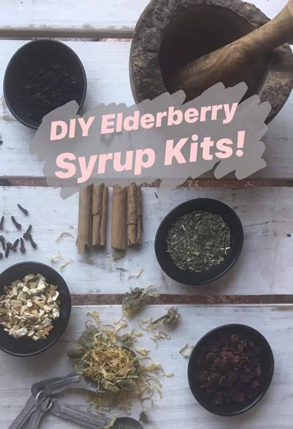 DIY Elderberry Syrup Kit makes 1216oz Etsy