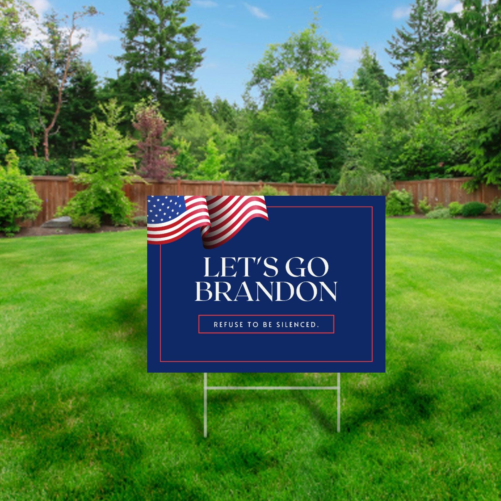 Let's Go Brandon Yard Signs Conservative Gifts Etsy UK