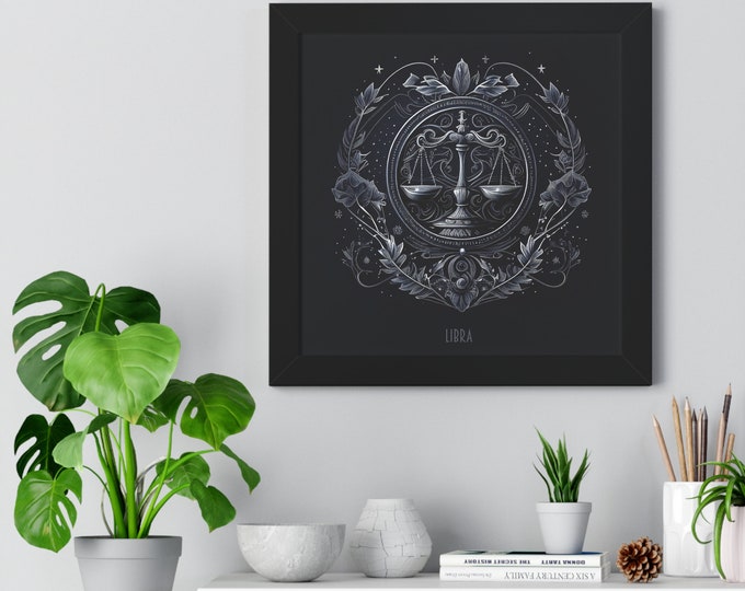 Zodiac Libra Framed Square Poster