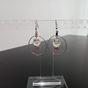 Faceted Beaded Dangle Earrings