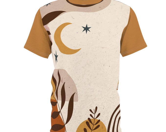 Earth Tone Moon Unisex Cut & Sew Tee (AOP)