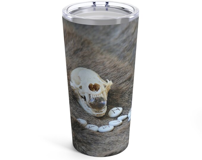Pagan Skull Divination Tumbler 20oz