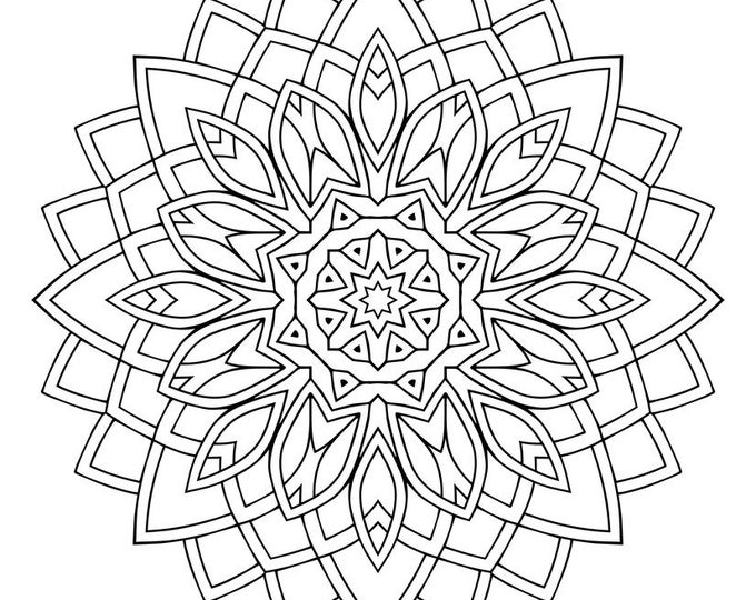 Mandala Coloring Pages Digital Download