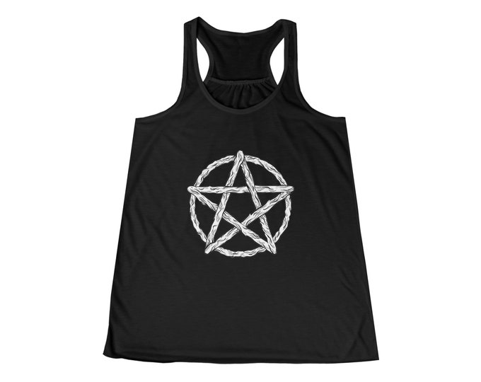 Twiggy Pentacle Women's Flowy Racerback Tank
