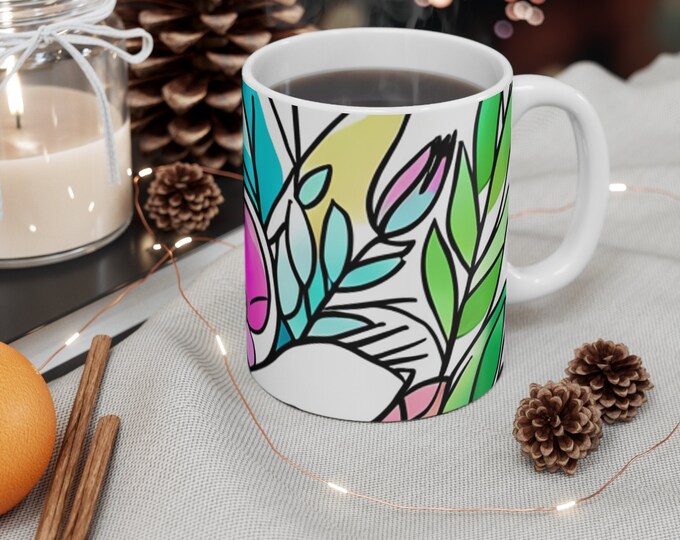 Botanical Garden Scene Mug 11oz