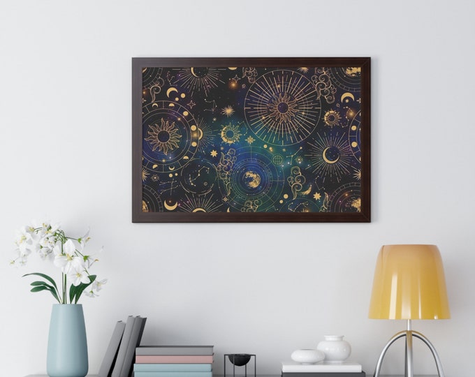 Celestial Framed Horizontal Poster