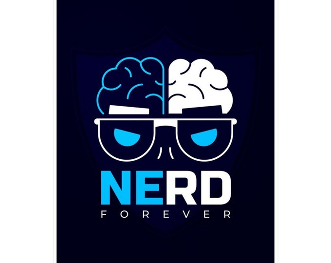 Nerd Forever Kiss-Cut Vinyl Decals