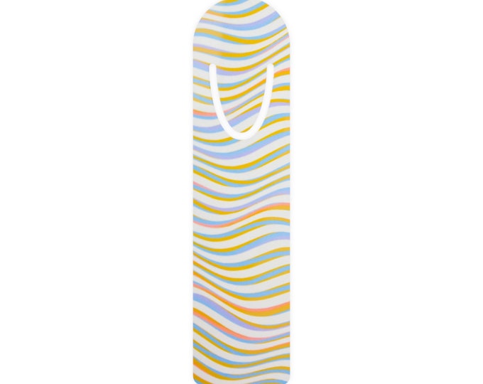 Pastel Waves Bookmark