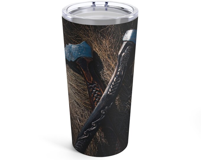 Dual Handaxes Tumbler 20oz