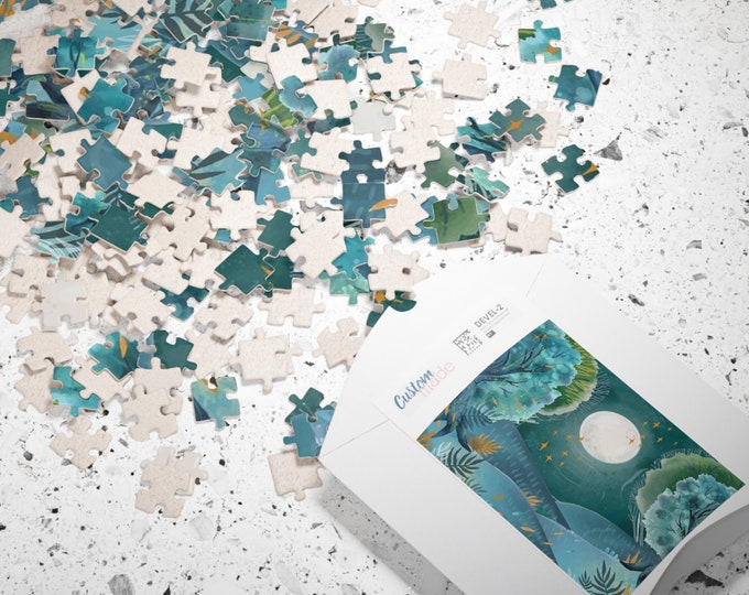 Watercolor Enchanted Forestscape Puzzle