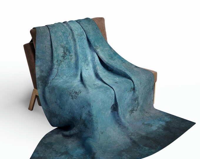 Watercolor Grunge Arctic Fleece Blanket