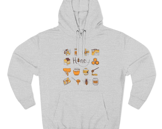 Honey Three-Panel Fleece Hoodie