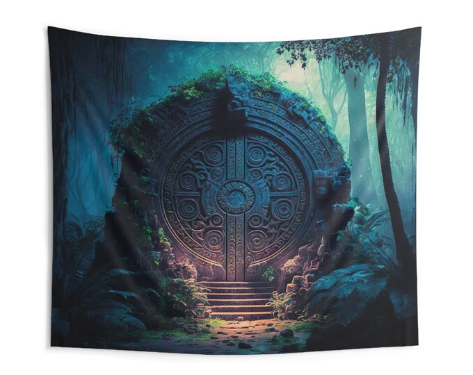 Ancient Forest Passage Indoor Wall Tapestries