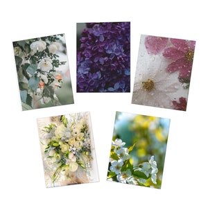 Multi-Design Grußkarten mit Blumenmuster (5er-Pack)