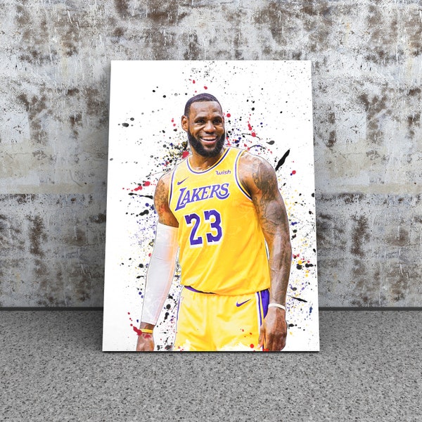 Lakers Canvas Etsy