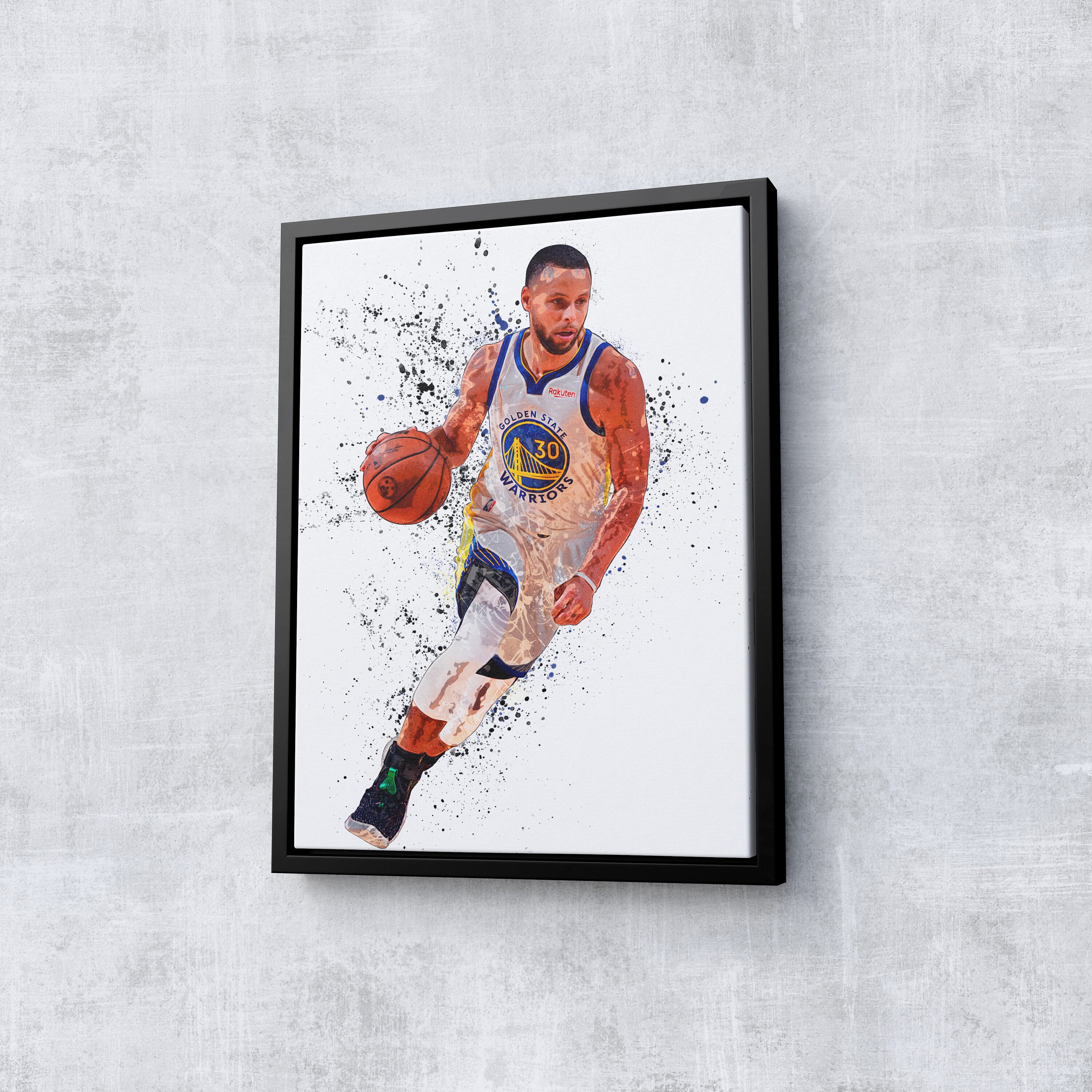 Golden State Warriors Poster, Warriors Basketball Gift, Steph Curry Ar –  McQDesign