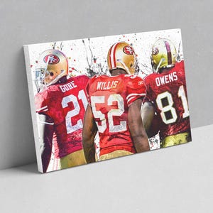 Gore Willis Owens Football Canvas Poster Art Legendary Motivation Gift For True Fans Collectors