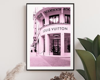 white louis vuitton wall decor